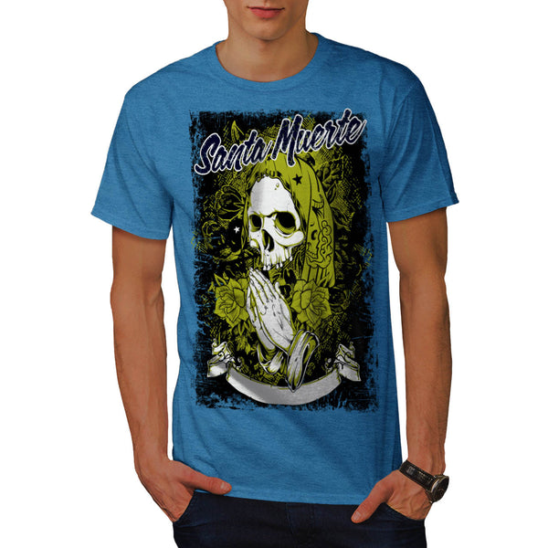 Santa Muerte Skull Mens T-Shirt