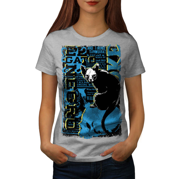 Gato Negro Black Cat Womens T-Shirt