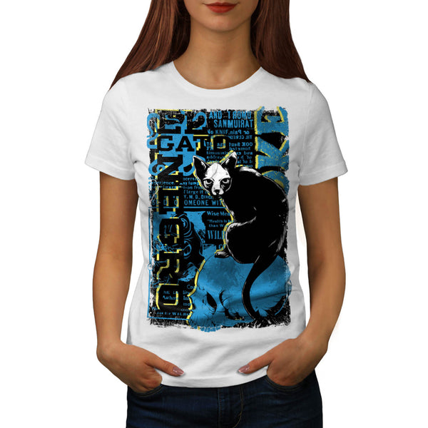 Gato Negro Black Cat Womens T-Shirt