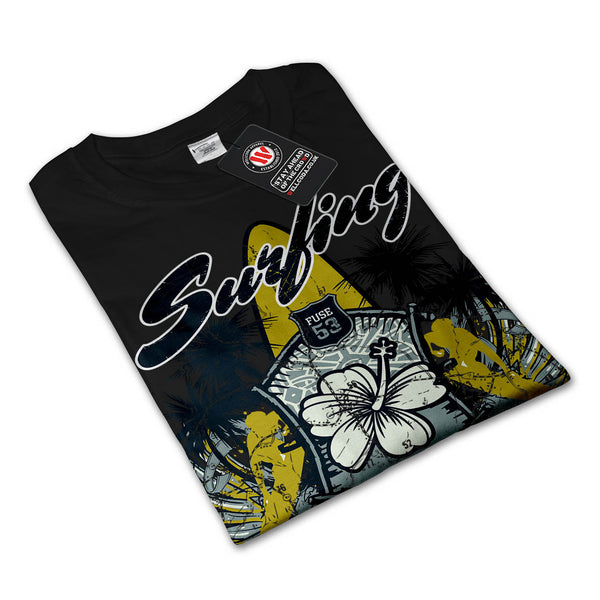 Pacific Surfing Beach Mens Long Sleeve T-Shirt