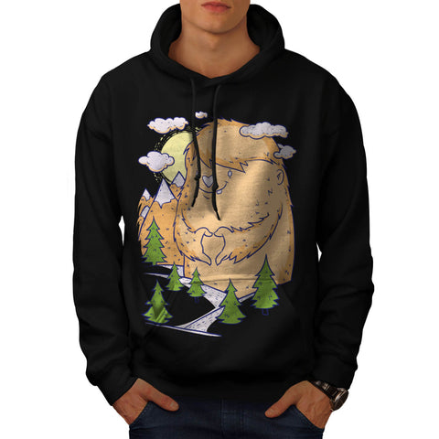 Giant Monster Love Mens Hoodie