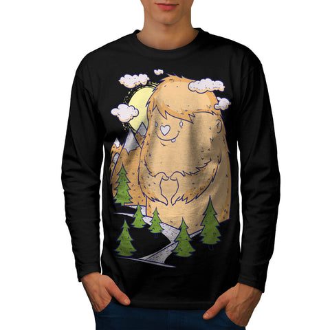 Giant Monster Love Mens Long Sleeve T-Shirt
