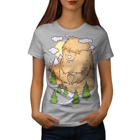 Giant Monster Love Womens T-Shirt