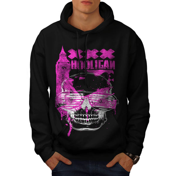DJ Hooligan Skull XXX Mens Hoodie