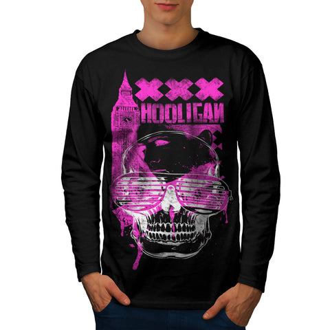 DJ Hooligan Skull XXX Mens Long Sleeve T-Shirt