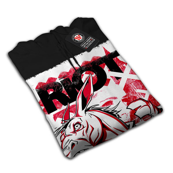Riot Horse Suit War Mens Hoodie