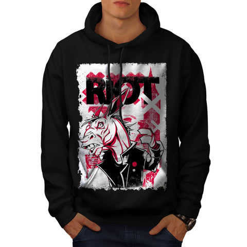 Riot Horse Suit War Mens Hoodie