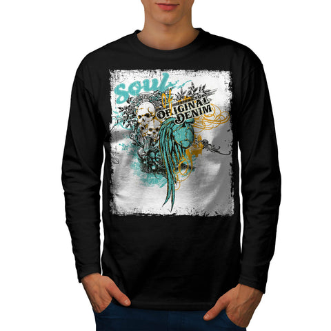 Soul Original Denim Mens Long Sleeve T-Shirt