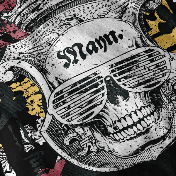 Man Royal Skull Team Mens Long Sleeve T-Shirt