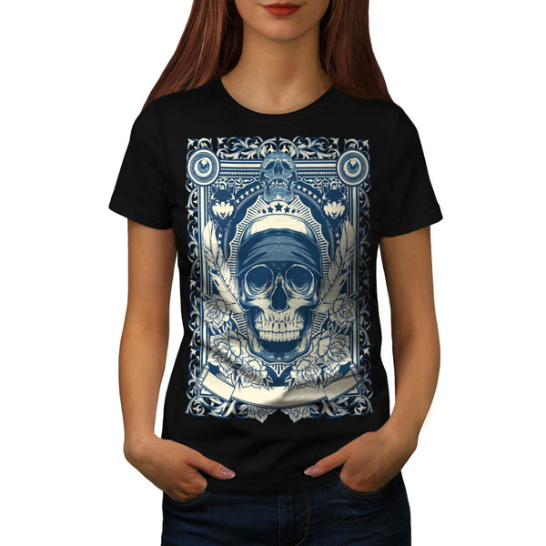 Skull Gangster Head Womens T-Shirt