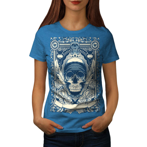 Skull Gangster Head Womens T-Shirt