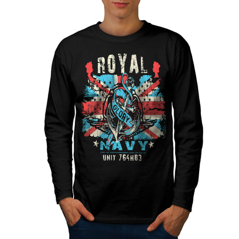 Royal Navy Glory UK Mens Long Sleeve T-Shirt