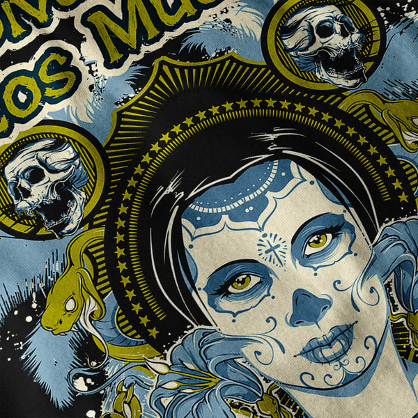 Diva Of The Dead Face Mens Long Sleeve T-Shirt