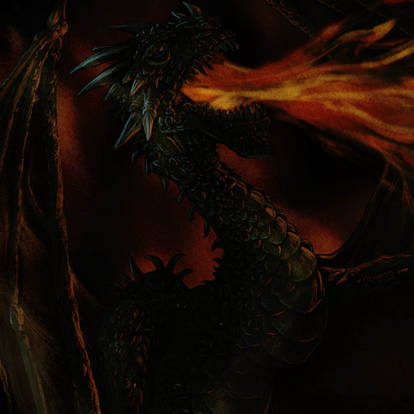 Dragon Dark Castle Mens T-Shirt