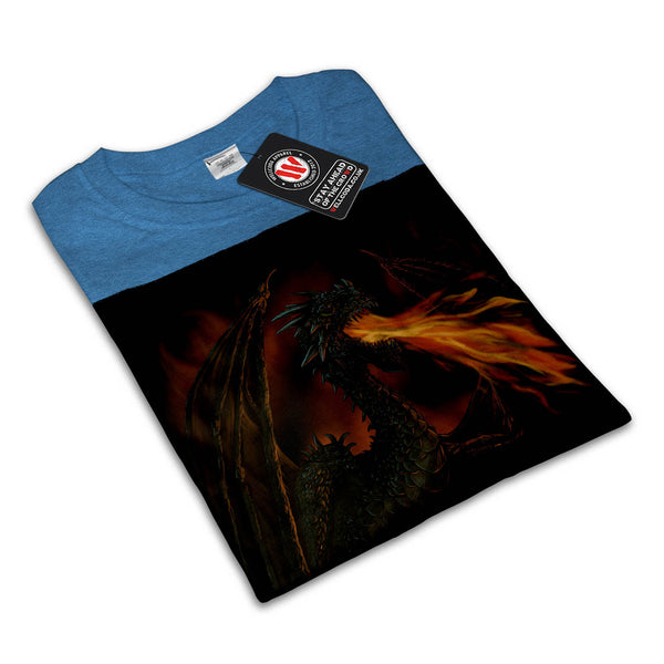 Dragon Dark Castle Mens T-Shirt