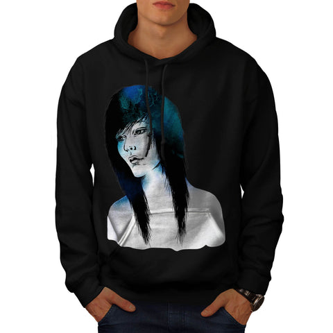 Abstract Women Face Mens Hoodie