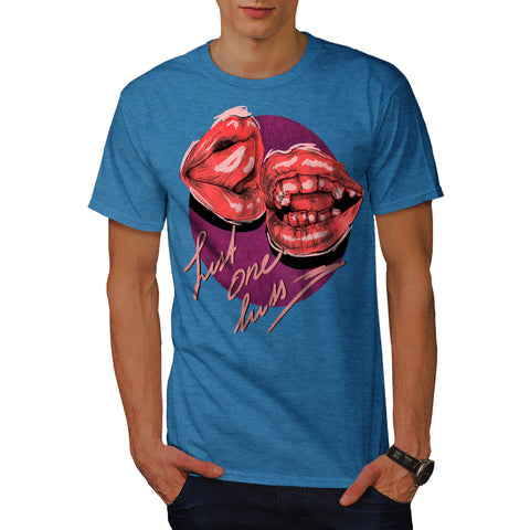 Just One Kiss Red Lip Mens T-Shirt