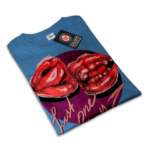 Just One Kiss Red Lip Mens T-Shirt