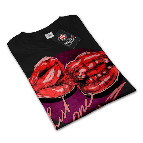 Just One Kiss Red Lip Womens Long Sleeve T-Shirt