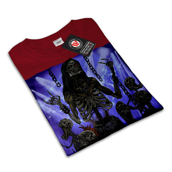Skeleton Darside Grim Womens T-Shirt