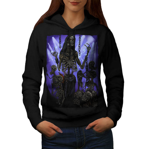 Skeleton Darside Grim Womens Hoodie