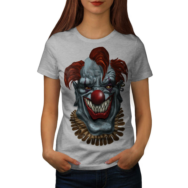Joker Angry Face Evil Womens T-Shirt