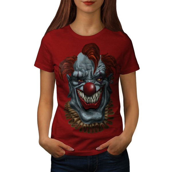 Joker Angry Face Evil Womens T-Shirt