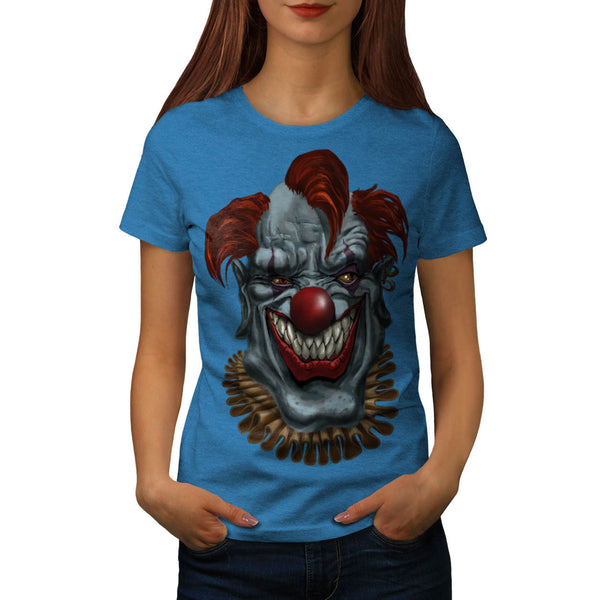 Joker Angry Face Evil Womens T-Shirt