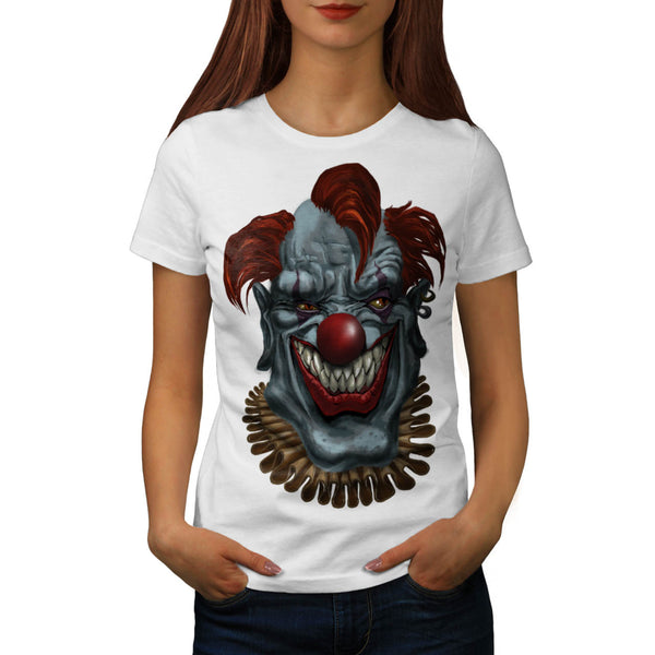 Joker Angry Face Evil Womens T-Shirt