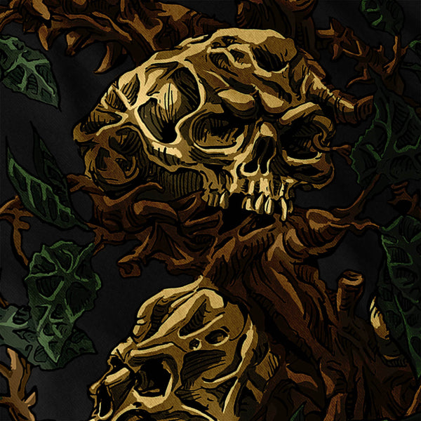 Skull Head Dead Tree Womens Hoodie