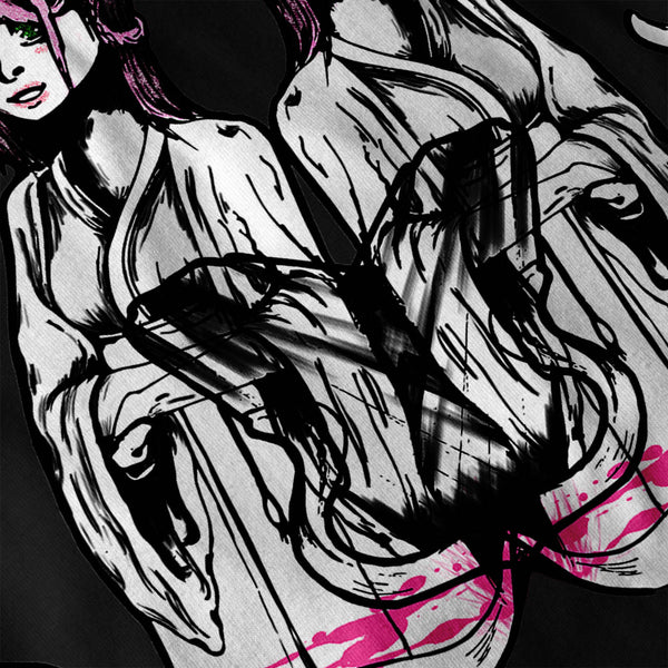 Japanese Girl Brush Mens Hoodie