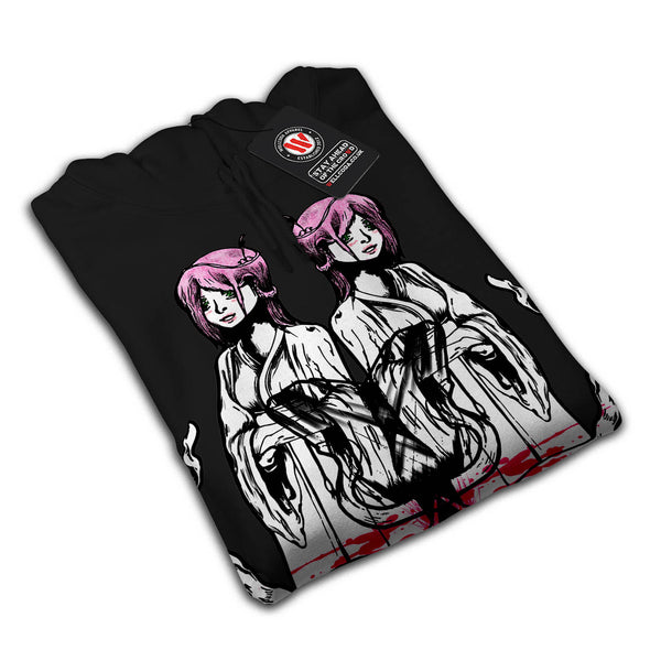 Japanese Girl Brush Mens Hoodie