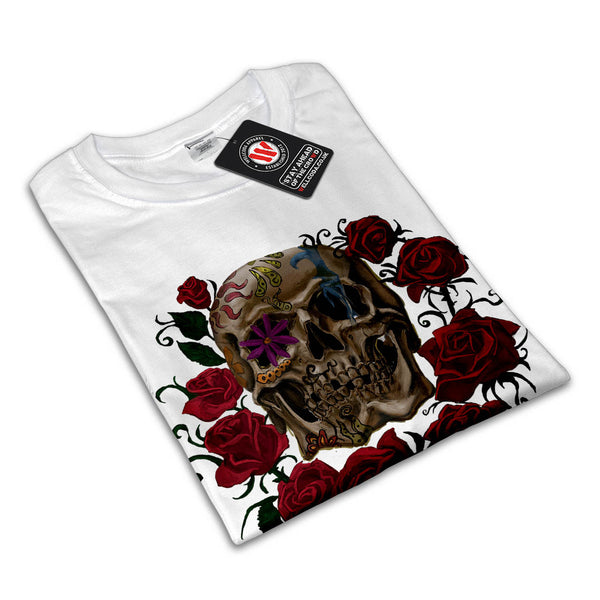 Skeleton Flower Bloom Mens T-Shirt