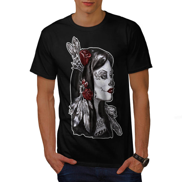 Goth Darkness Lady Mens T-Shirt