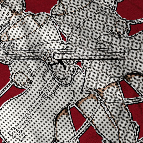 Anime Guitar Player Womens T-Shirt