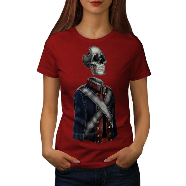 Dead Soldier Skeleton Womens T-Shirt