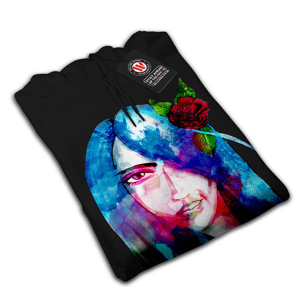 Beautiful Girl Face Womens Hoodie