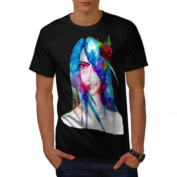 Beautiful Girl Face Mens T-Shirt