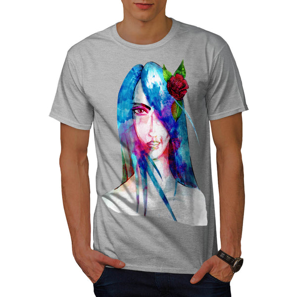 Beautiful Girl Face Mens T-Shirt