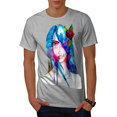 Beautiful Girl Face Mens T-Shirt