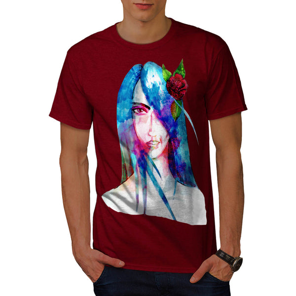 Beautiful Girl Face Mens T-Shirt