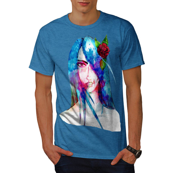 Beautiful Girl Face Mens T-Shirt