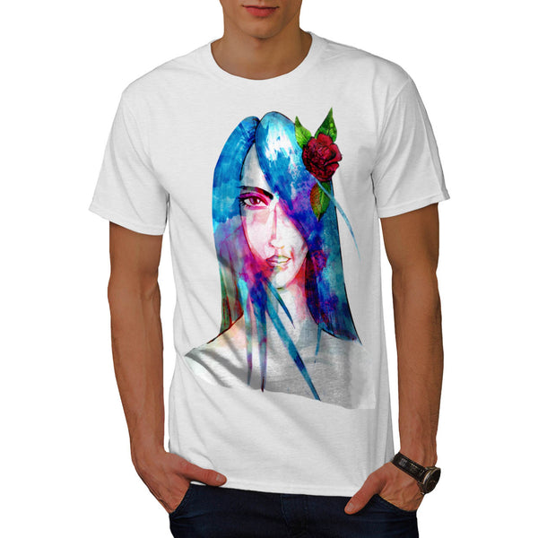 Beautiful Girl Face Mens T-Shirt