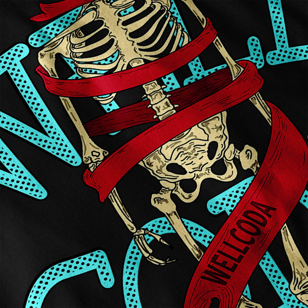 Wellcoda Skeleton Womens T-Shirt