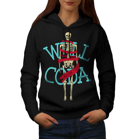 Wellcoda Skeleton Womens Hoodie