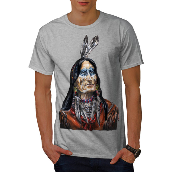Indian Chieftain Man Mens T-Shirt