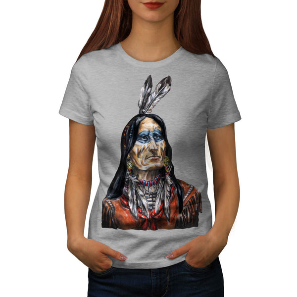 Indian Chieftain Man Womens T-Shirt