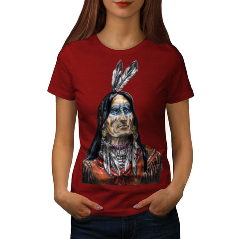 Indian Chieftain Man Womens T-Shirt
