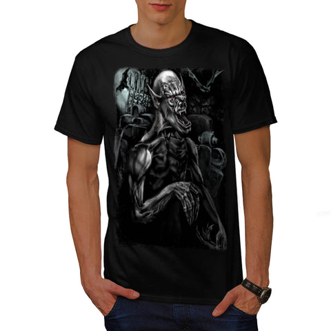 Devil Vampire Scream Mens T-Shirt