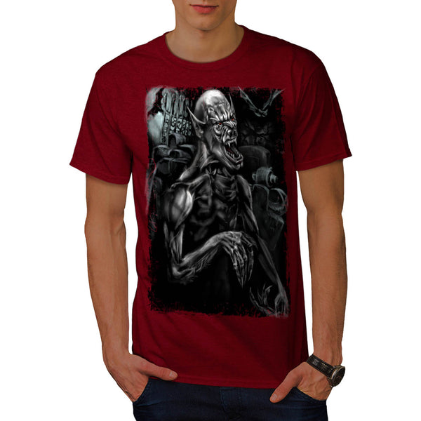 Devil Vampire Scream Mens T-Shirt